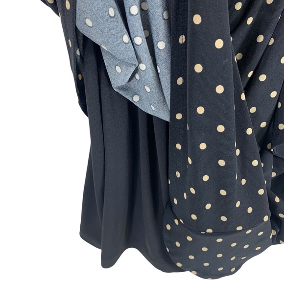 Ralph Lauren Black Polka Dot Dress size 14 - Picture 7 of 12